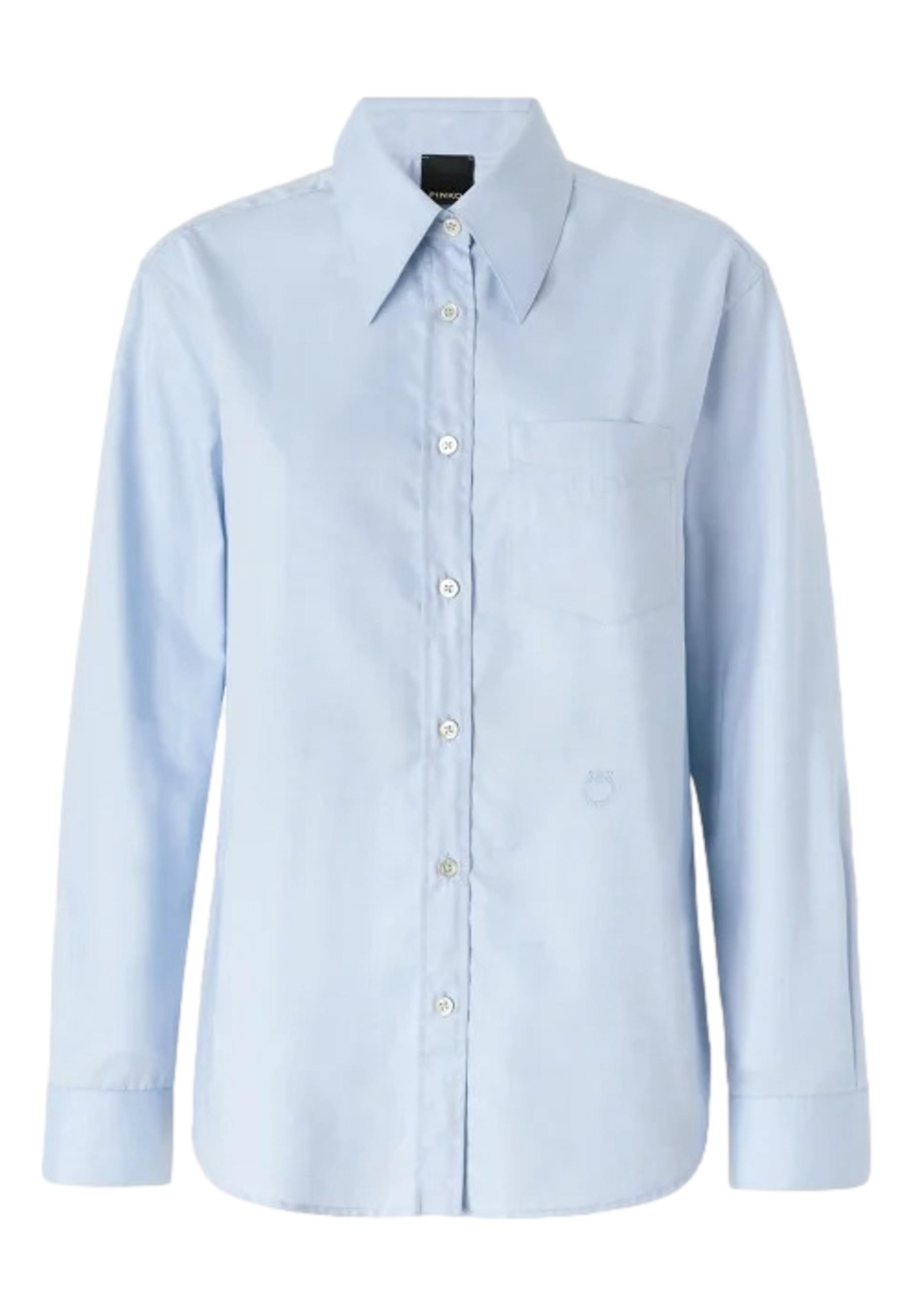 Light blue cotton oxford shirt - PINKO - Finizio Collezioni