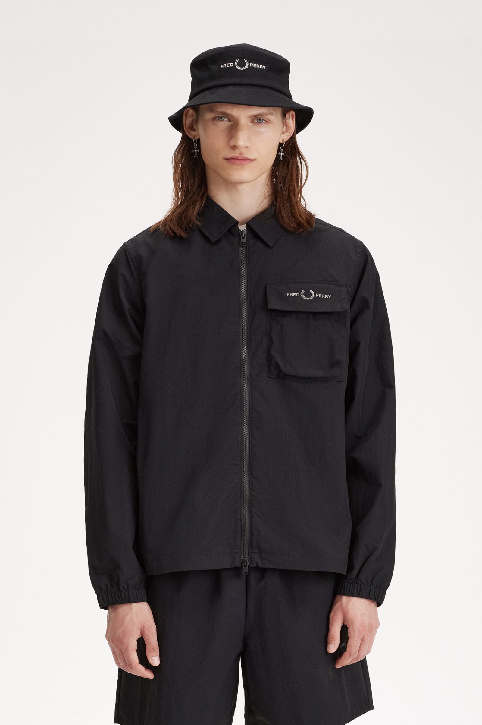 Fred Perry ripstop overshirt - FRED PERRY - Finizio Collezioni