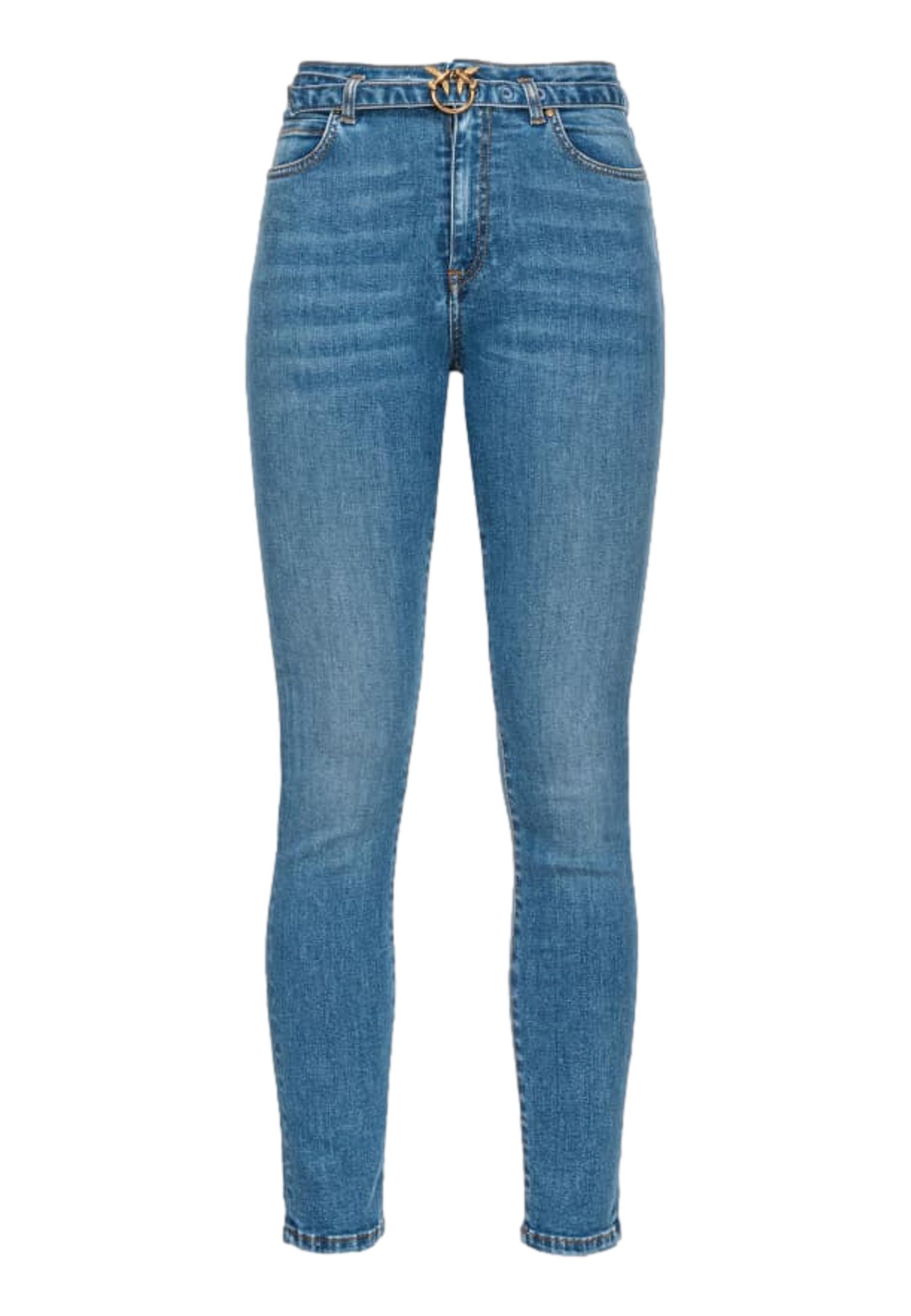 JEANS SUSAN SKINNY STRETCH CON CINTURA - PINKO - Finizio Collezioni