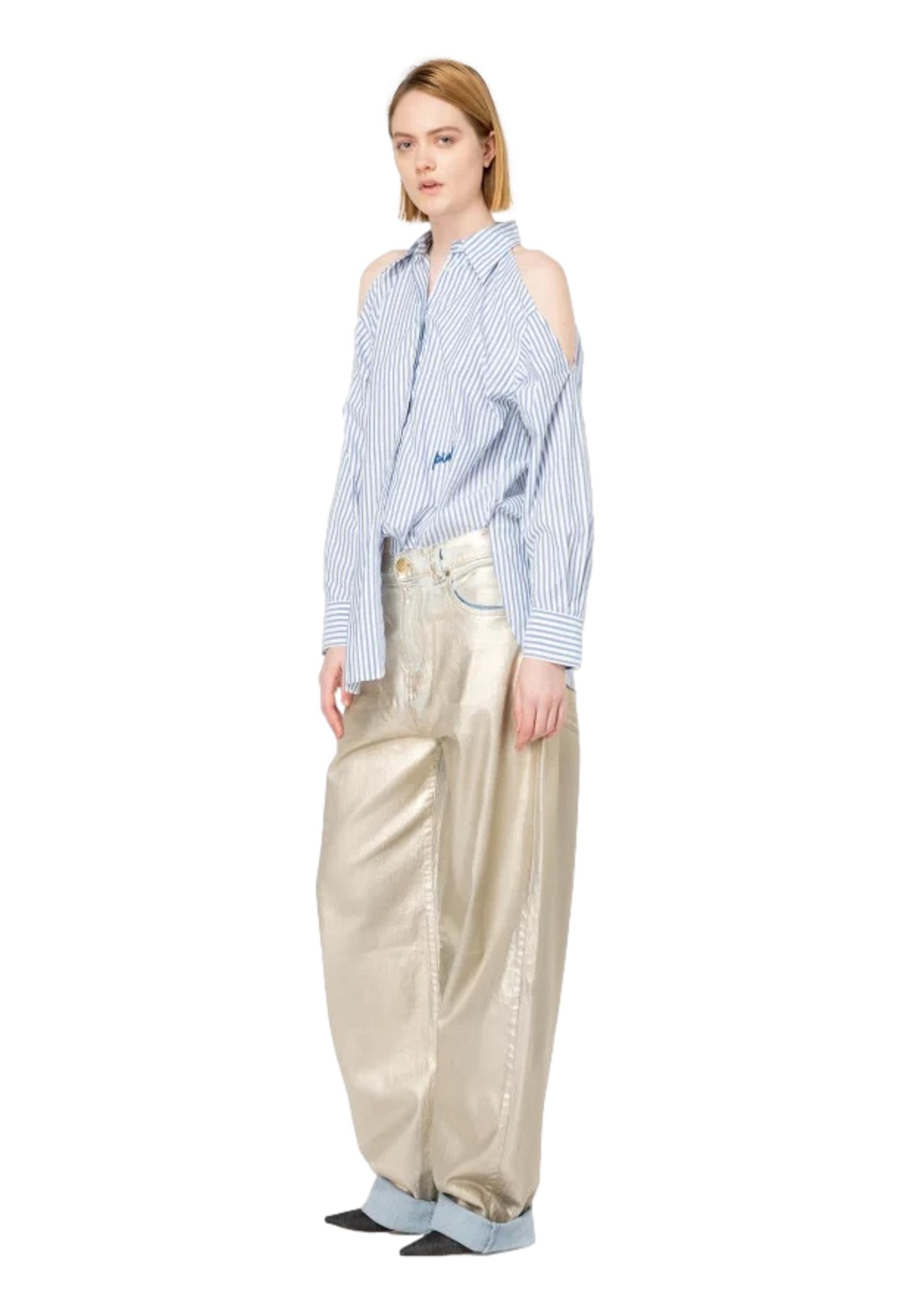 EasyGala Top da donna con spalle scoperte camicie asimmetriche estive camicette increspate con bottoni a maniche corte 2025, Borgogna, M