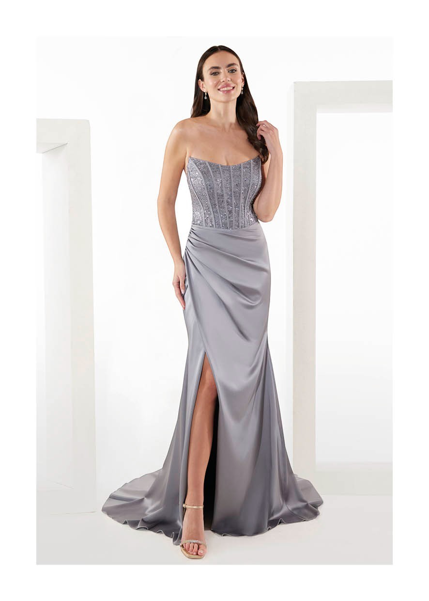 applique formal dress Long Mermaid Formal 3D Floral Applique Prom Dress LaDivine CT264 – The Dress  Outlet main image 0