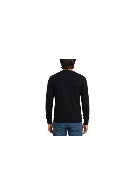 Maglione Girocollo Nero con Trama Strutturata a Nido d'Ape PEUTEREY | PEU345899011919NER