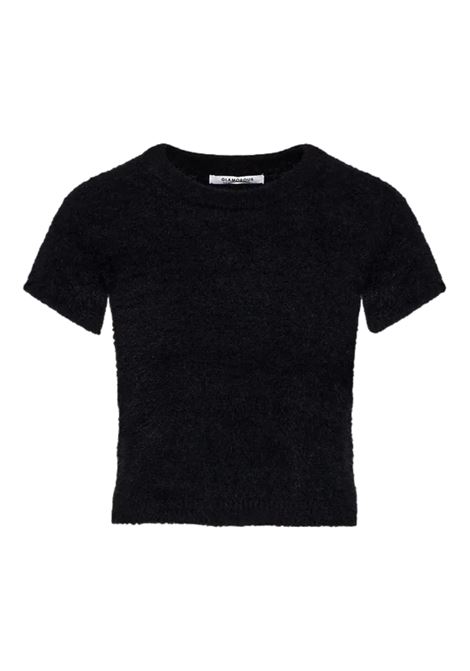 Glamorous Black Short Sleeve Knitted Top. GLAMOROUS | sweaters | TM0219ABLACK