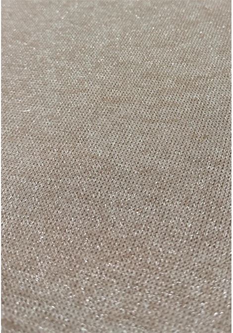 Maglia mezzo collo lurex ISTINTI | Maglie | 31662BEIGE