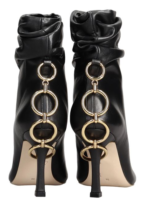 GOLD & ROUGE TRONCHETTI TACCO ALTO CANIS IN PELLE NERA GOLD&ROUGE | Scarpe | CANISBLACK