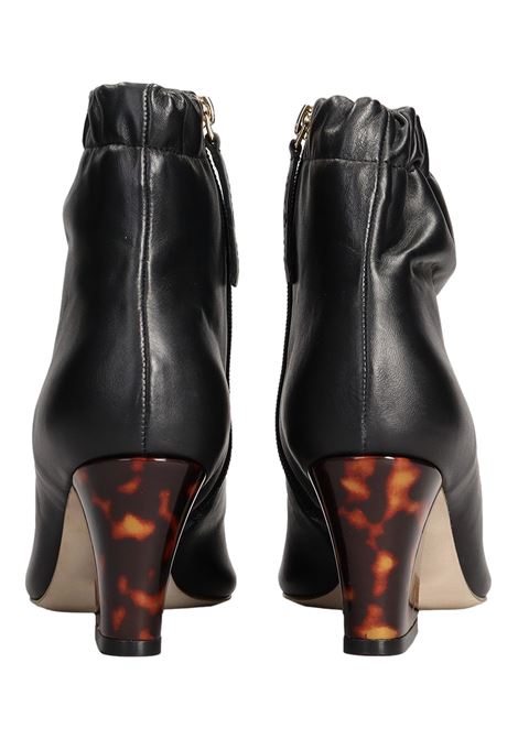 GOLD & ROUGE TRONCHETTI TACCO ALTO CASTORI IN PELLE NERA GOLD&ROUGE | Scarpe | CASTORIBLACK