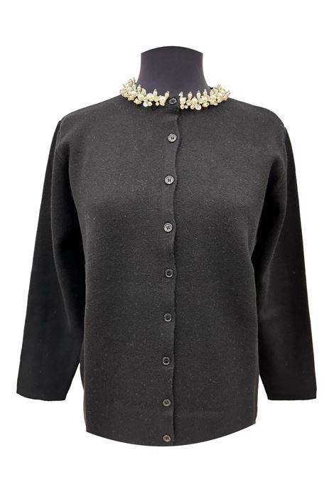 Cardigan con applicazioni al collo MADREPERLA | Maglie | 24440Z99