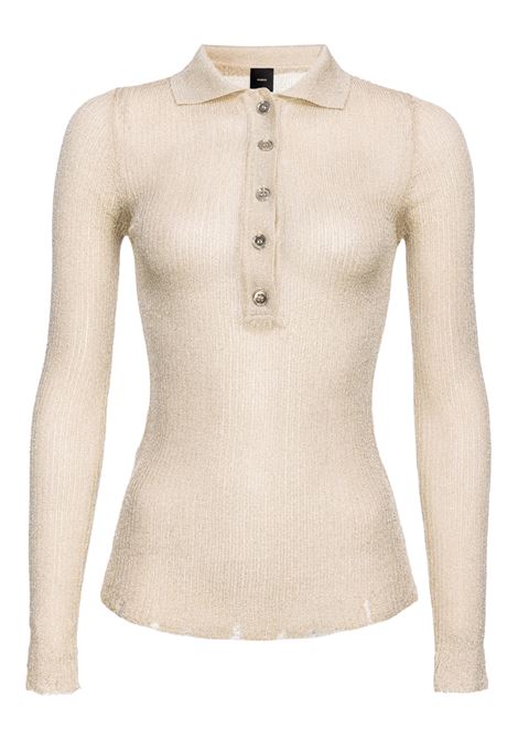 TINO POLO RIBBED NEEDLE WASTE PINKO | sweaters | 104090 A236Z16