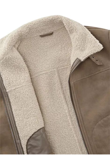 MSCamin jacket, woven fur in goat suede MILESTONE | jackets | CAMINO73