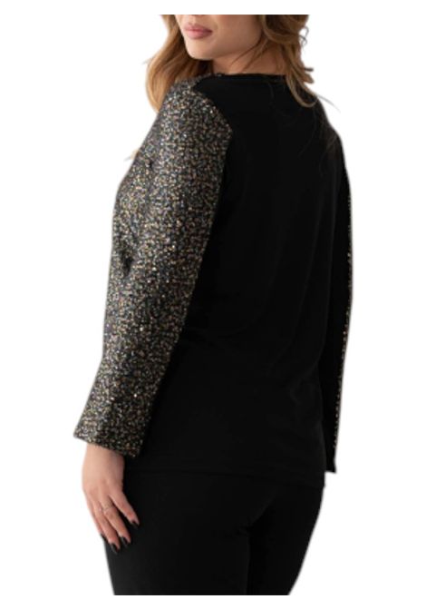 Blouse with micro sequins OLTRETEMPO | sweaters | OT51035/01745