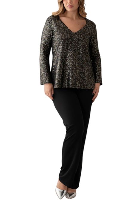 Blouse with micro sequins OLTRETEMPO | sweaters | OT51035/01745