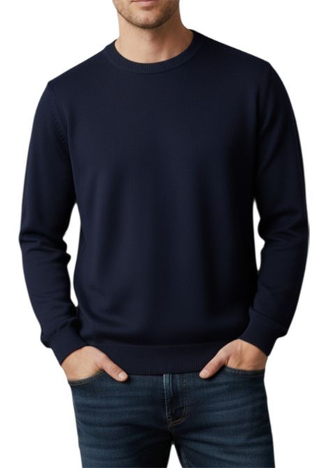 SOLID COLOUR CREW NECK JERSEY OUTFIT | sweaters | W5M001174