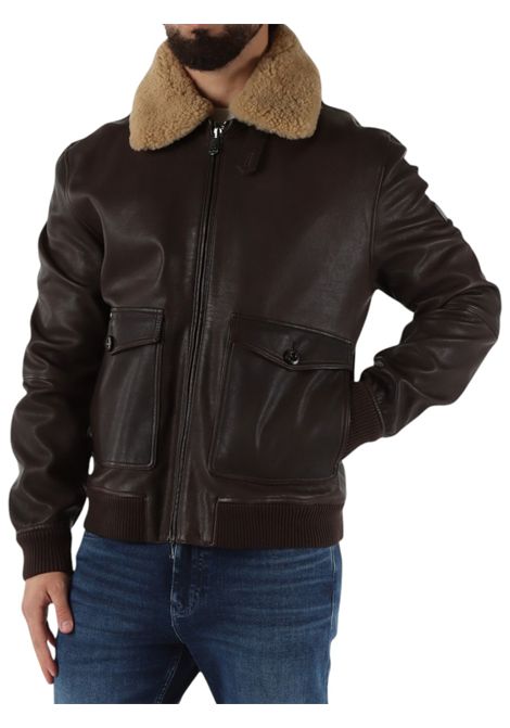 Bomber con colletto in pelliccia PEUTEREY | Giubbotti | PEU5631494