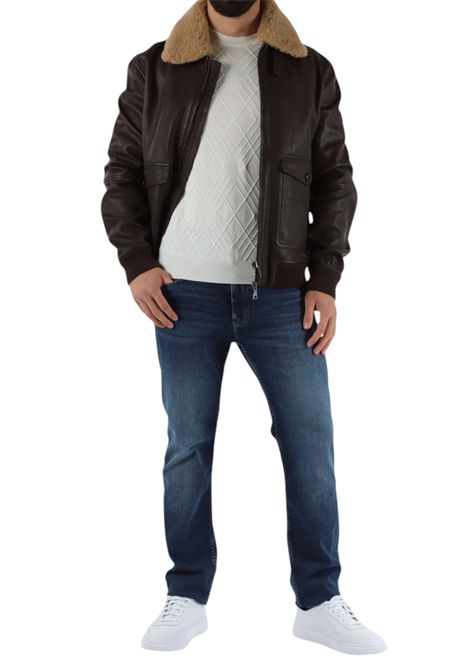 Bomber con colletto in pelliccia PEUTEREY | Giubbotti | PEU5631494