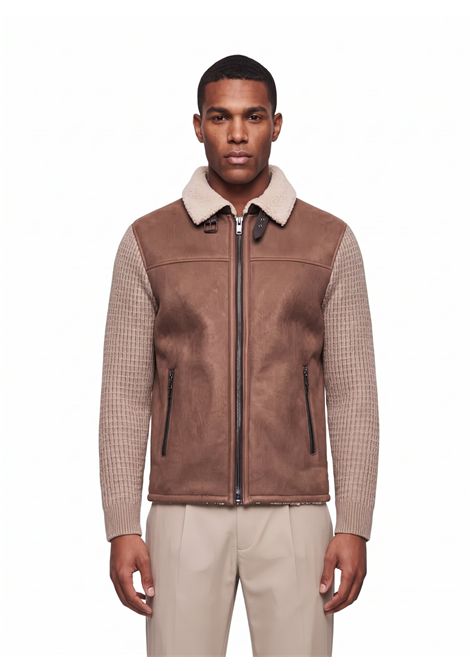 Giacca ibrida MSMiro, in misto nappa di capra e lana MILESTONE | MIROBEIGE
