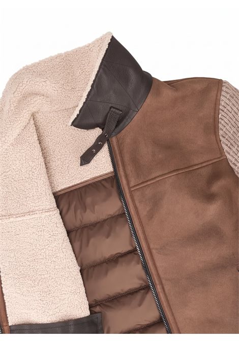 Giacca ibrida MSMiro, in misto nappa di capra e lana MILESTONE | MIROBEIGE