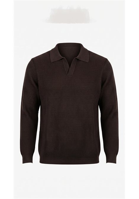 Polo in Maglia a Coste da Uomo OUTFIT | OF127M0102000