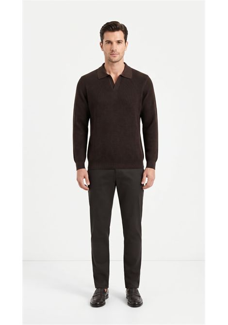 Polo in Maglia a Coste da Uomo OUTFIT | OF127M0102000
