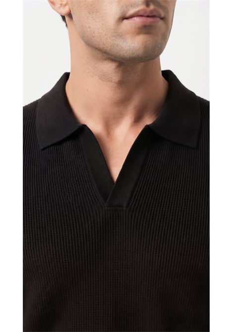 Polo in Maglia a Coste da Uomo OUTFIT | OF127M0109000