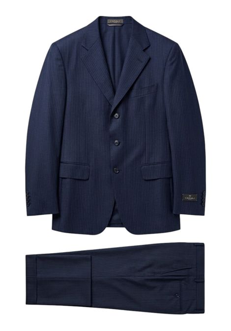 Abito Sartoriale Canali Monopetto Gessato Blu Notte CANALI | C.17628.11220.L00300