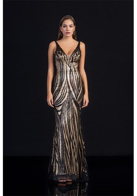 Abito ricamato con scollo a V Impero Couture IMPERO | Abiti | C81653CAMP