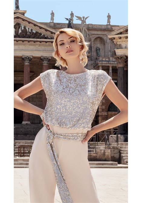 Tuta con corpetto pailletes Impero Couture IMPERO | Tute | VA2047TCAMP