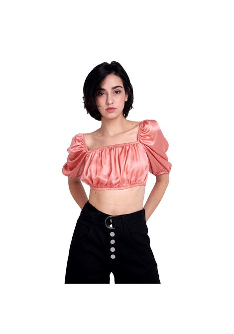 Top con maniche a sbuffo color pesca GLAMOROUS | Top | CA0111SOFT