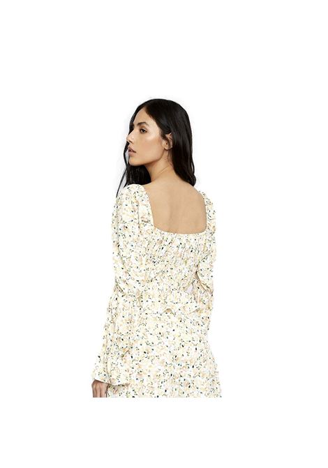 orange floral patterned top GLAMOROUS | Top | CK5979ORANGE