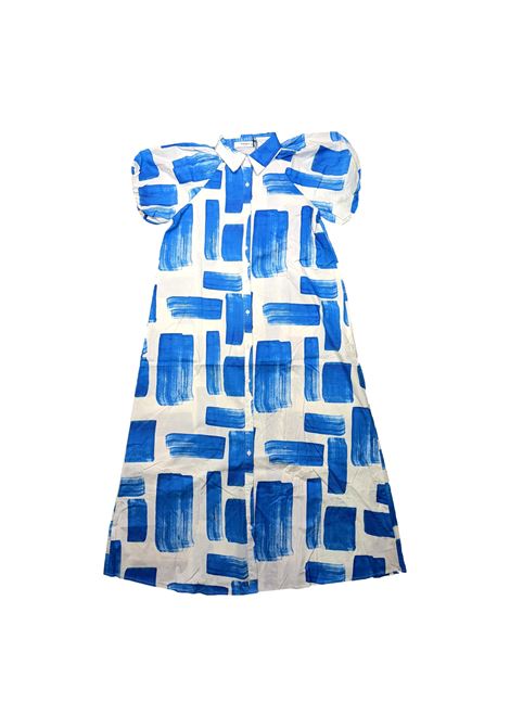 long dress with puff sleeves GLAMOROUS | dress | GS0316BLUE