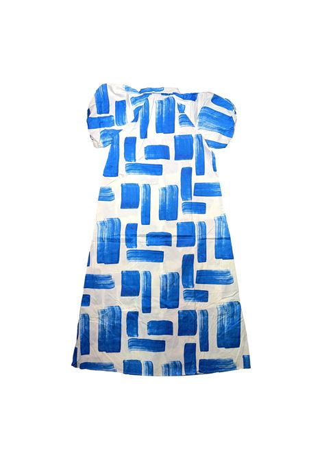 long dress with puff sleeves GLAMOROUS | dress | GS0316BLUE