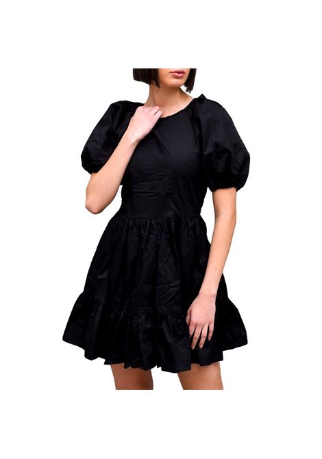 Black Ruffle Skater Dress GLAMOROUS | Abiti | KK0196BLACK