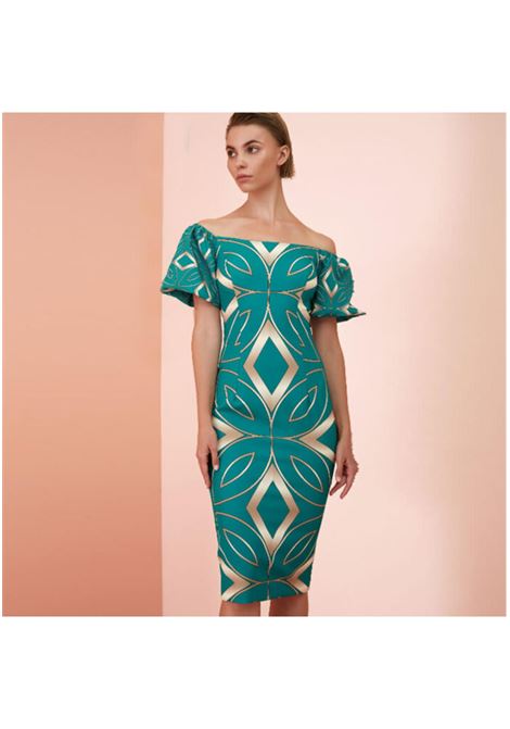 Allure abstract patterned sheath dress ALLURE | dress | 3831UNICO