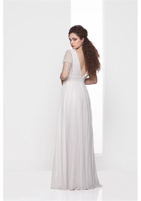 Abito con manicha corta rivestita di strass Impero Couture IMPERO | Abiti | J10891CAMP