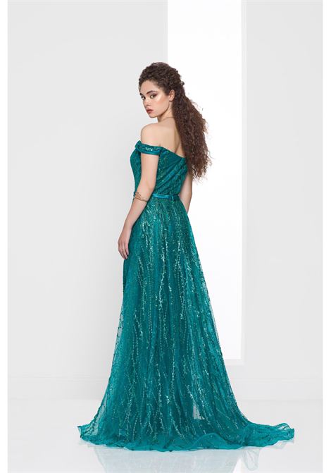 Abito completamente lavora e rivestito di punti luce Impero Coutre IMPERO | Abiti | ZH68331CAMP