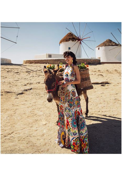 Ethnic twins patterned dress TWINS | dress | 3948BIANCO