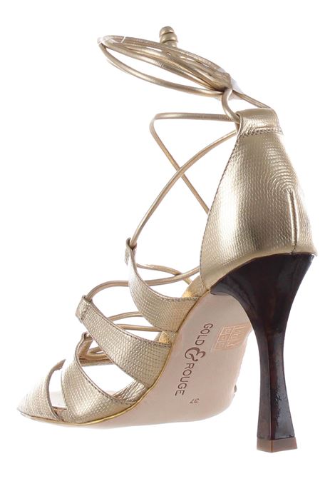 GOLD & ROUGE AMETHYST LEATHER SANDALS GOLD&ROUGE | shoes | VILUGOLD