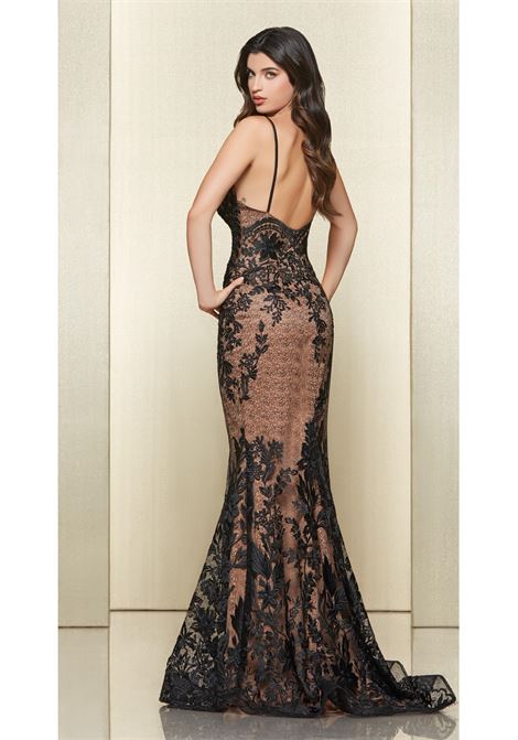 Abito stretto con pizzo Impero Couture IMPERO | Abiti | IV5001CAMPIONE