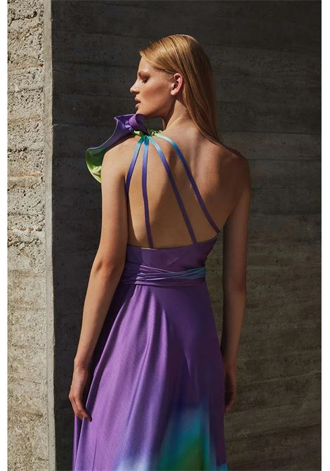 Abito monospalla multicolre Maestri MAESTRI | Abiti | 4906UNICA