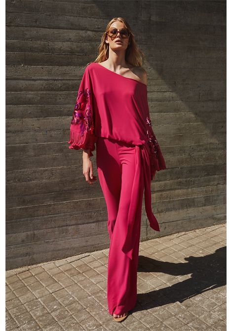 Coordinato casacca e pantalone palazzo MAESTRI | Abiti | 4944FUXIA