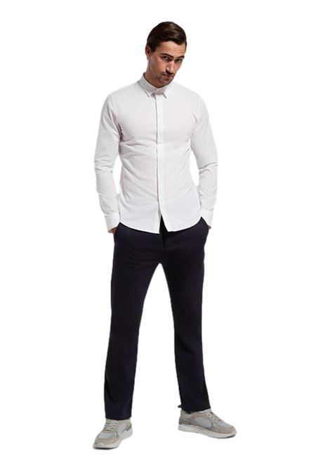 MEN'S POPLIN STRETCH SHIRT BIKKEMBERGS | shirts | BMS01861000