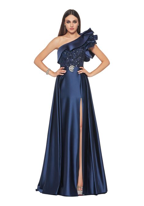 Abito monospalla con cintura Impero IMPERO | Abiti | BL4744CAMPIONE