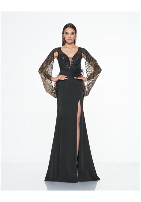 Abito lungo modello serena con stola incorporata Impero IMPERO | Abiti | J2219CAMPIONE