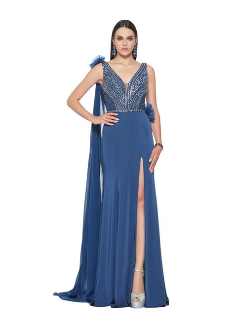 Abito lungo con corpetto con applicazioni IMPERO | Abiti | MH21100CAMP