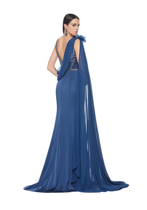 Abito lungo con corpetto con applicazioni IMPERO | Abiti | MH21100CAMP