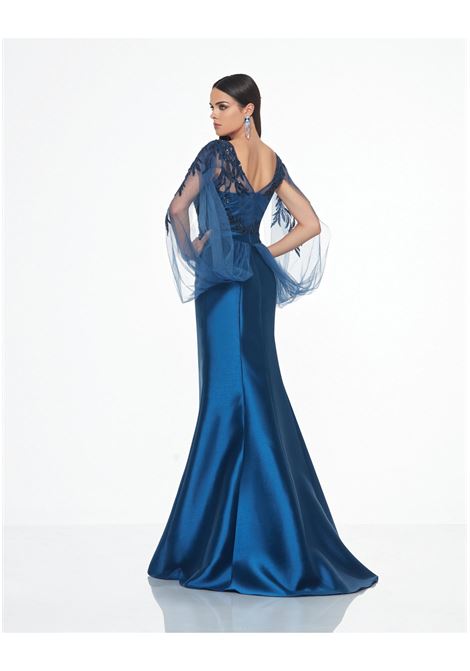 Mermaid-style long dress with built-in stole Impero IMPERO | dress | MH22104CAMPIONE