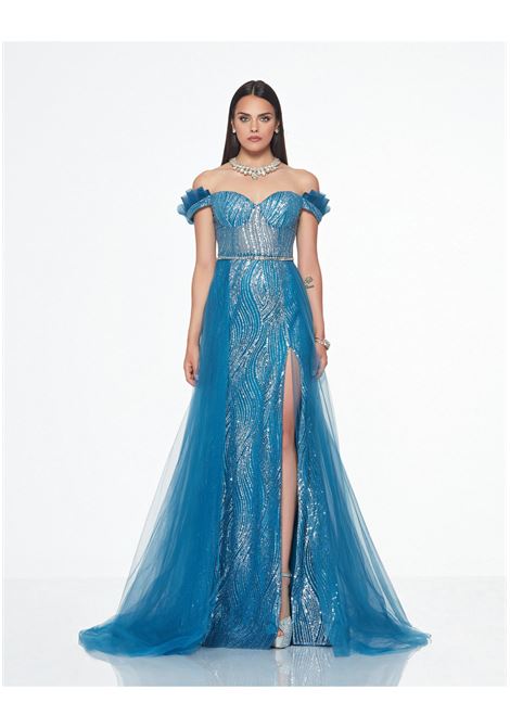 Abito lungo con sopragonna Impero IMPERO | Abiti | VVPREZZ.1CAMPIONE