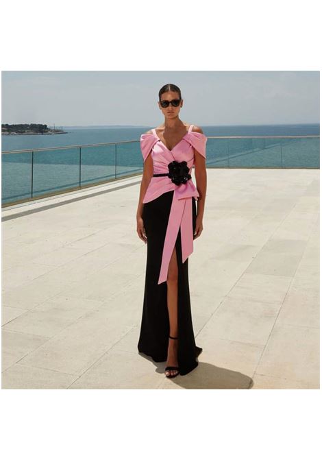 Pink bodice with mermaid-style skirt Maestri  MAESTRI | dress | 5014PINK