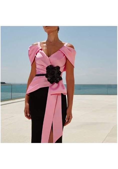 Pink bodice with mermaid-style skirt Maestri  MAESTRI | dress | 5014PINK