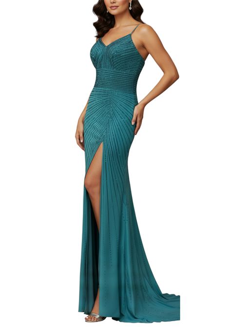 Abito lungo con strass MUSANI | Abiti | NN06001513