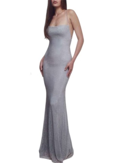 Abito a sirena in rete con strass all-over ALLURE | Abiti | A4674UNIC